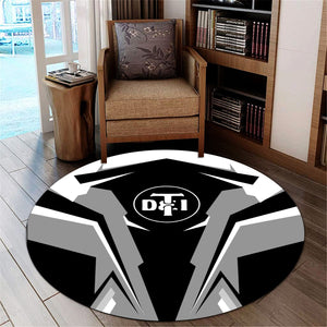 Railspirit Detroit Toledo And Ironton Railroad Round Mat Strong Line Style Rug All Over Print