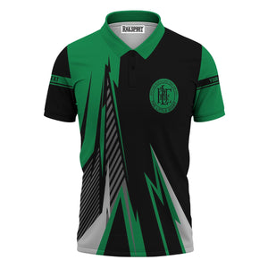 Railspirit Personalized Pittsburgh And Lake Erie Railroad Polo Shirt Lightning-Inspired Railway Style Shirt For Train Lovers