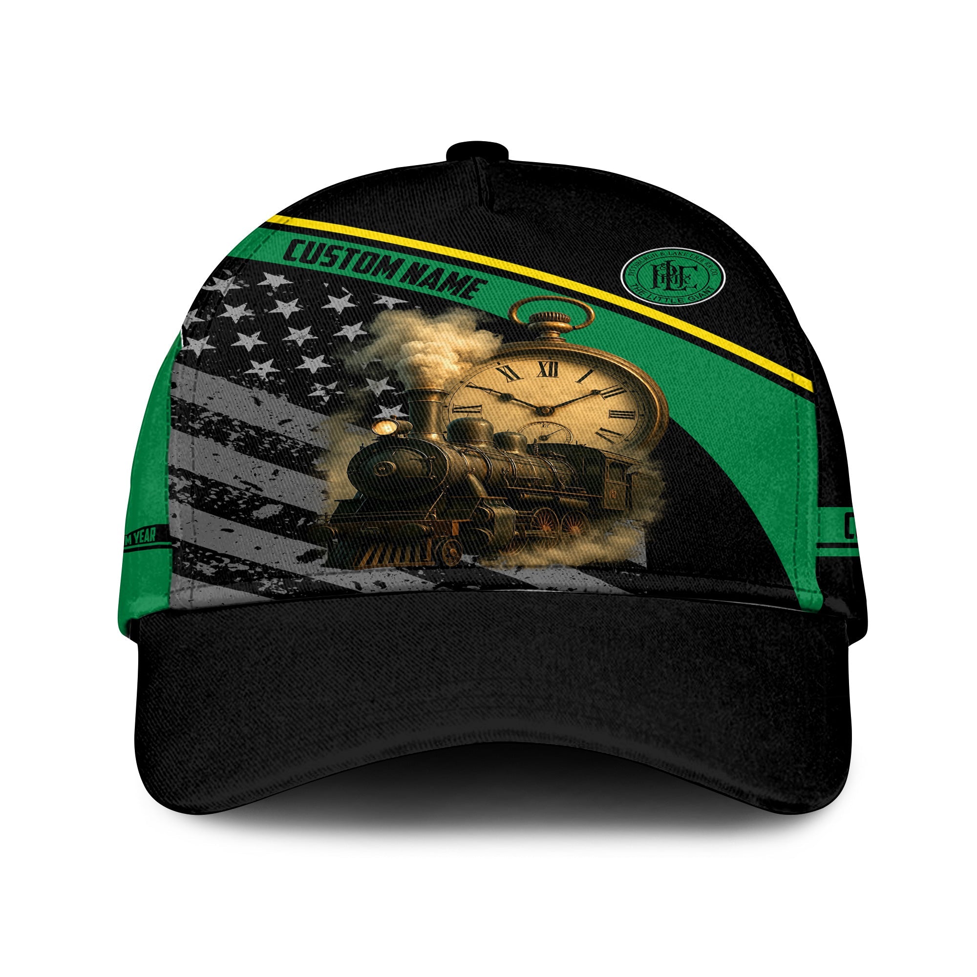 Railspirit Personalized Pittsburgh And Lake Erie Railroad Classic Cap Classic Steam Engine With Retro Pocket Watch Cap All Over Print