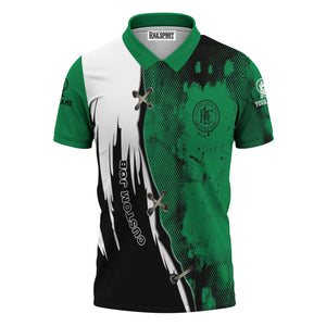 Railspirit Personalized Pittsburgh And Lake Erie Railroad Polo Shirt Retro Stitches Design with Custom Position Train Shirt