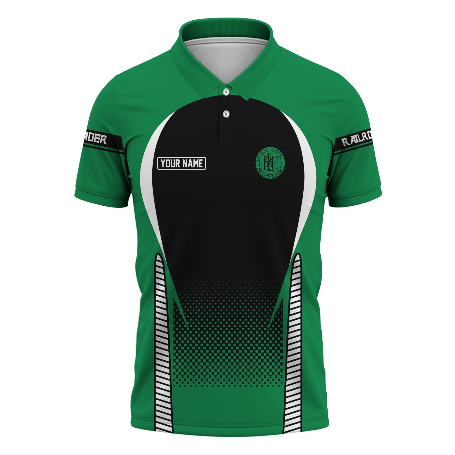 Railspirit Personalized Pittsburgh And Lake Erie Railroad Polo Shirt Stress Is Caused By Not Having Enough Trains Shirt All Over Print