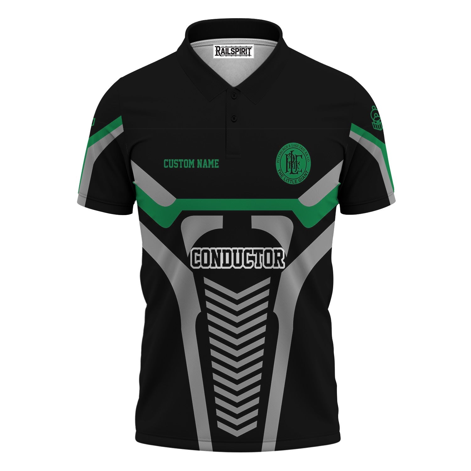 Railspirit Personalized Pittsburgh And Lake Erie Railroad Polo Shirt Track-Inspired with Custom Job Position  Train Shirt