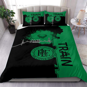 Railspirit Pittsburgh And Lake Erie Railroad Bedding Set Engine Heartbeat and Track Love Style Bedding Set Gift Idea For Train Lovers