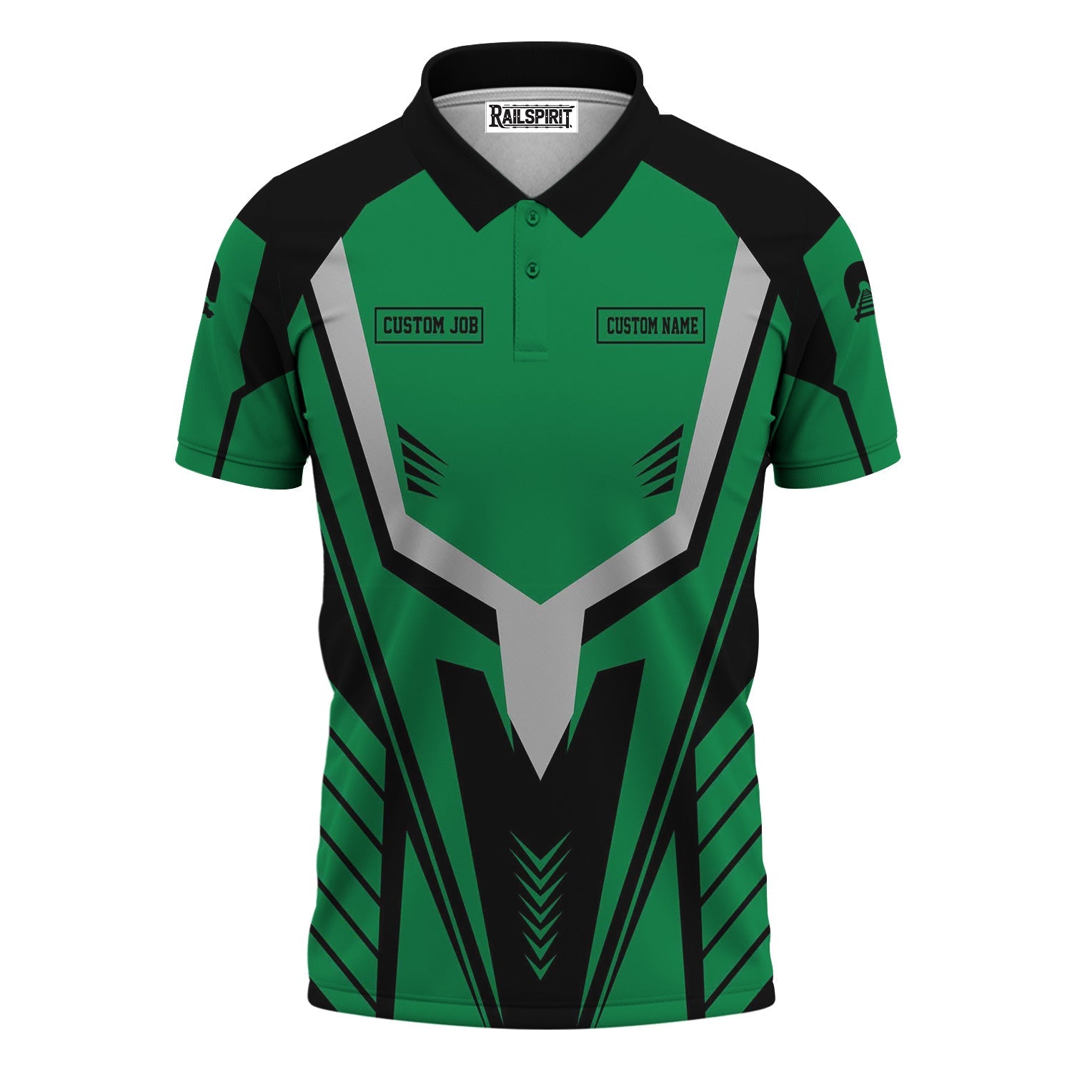 Railspirit Personalized Pittsburgh And Lake Erie Railroad Polo Shirt Workwear-Inspired with Custom Position Train Shirt