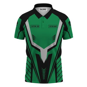 Railspirit Personalized Pittsburgh And Lake Erie Railroad Polo Shirt Workwear-Inspired with Custom Position Train Shirt