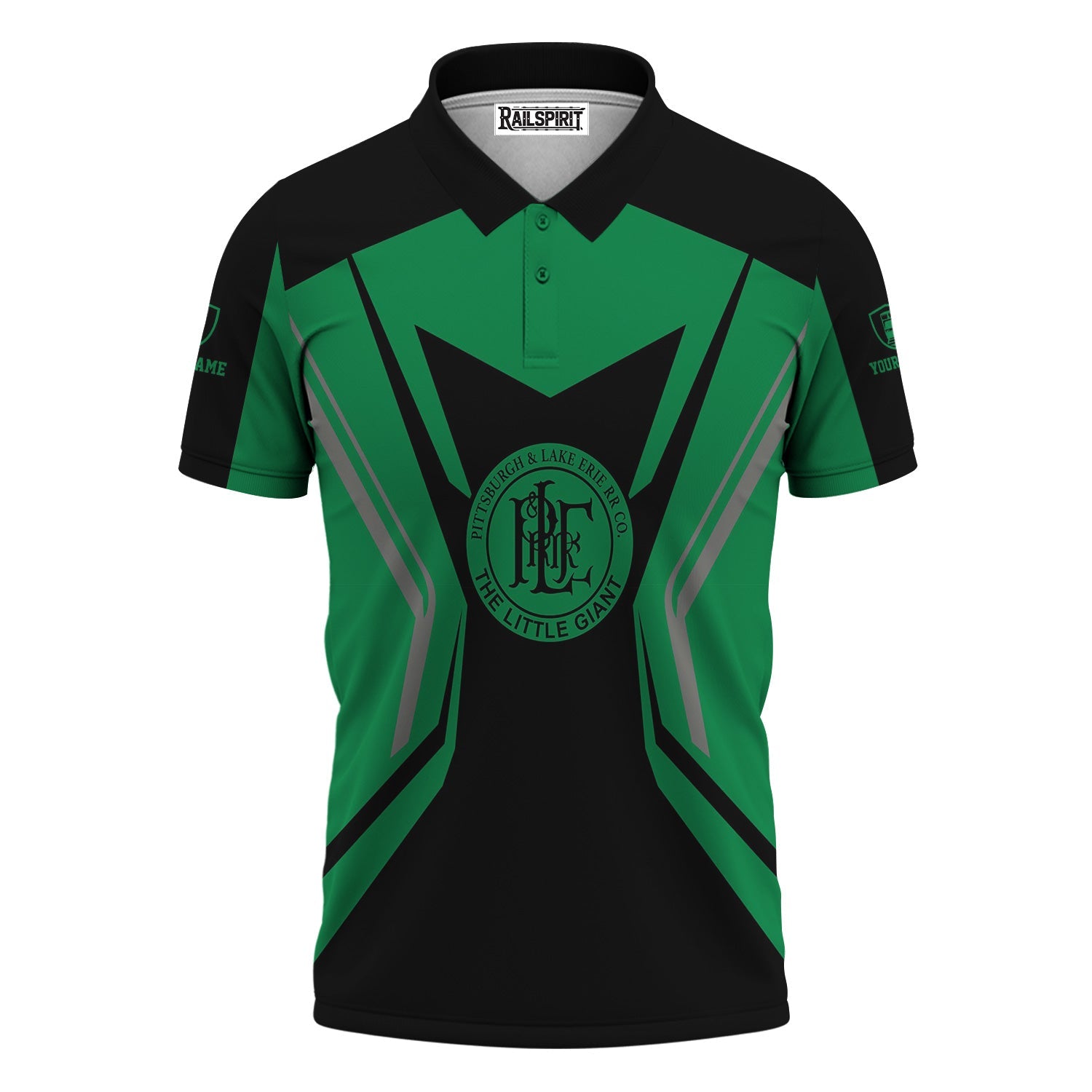 Railspirit Personalized Pittsburgh And Lake Erie Railroad Polo Shirt Unique Style with Custom Job Train Shirt