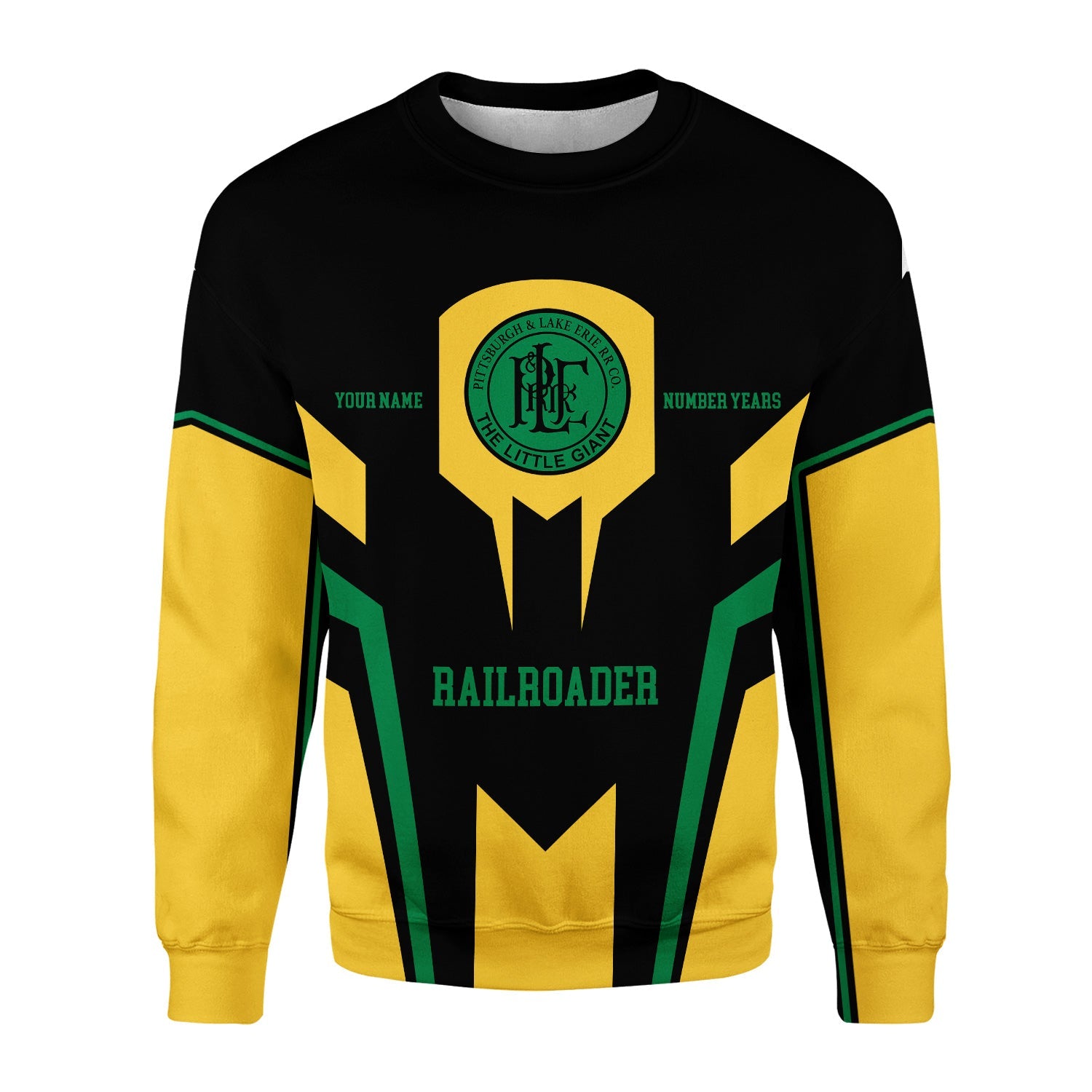 Railspirit Personalized Pittsburgh And Lake Erie Railroad Sweatshirt Custom Year Railroader Shirt Gift Idea For Train Lover