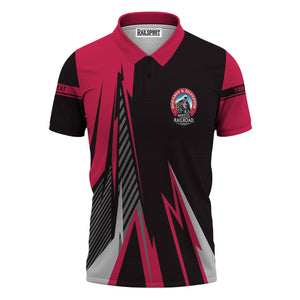 Railspirit Personalized Durango And Silverton Narrow Gauge Railroad Polo Shirt Lightning-Inspired Railway Style Shirt For Train Lovers