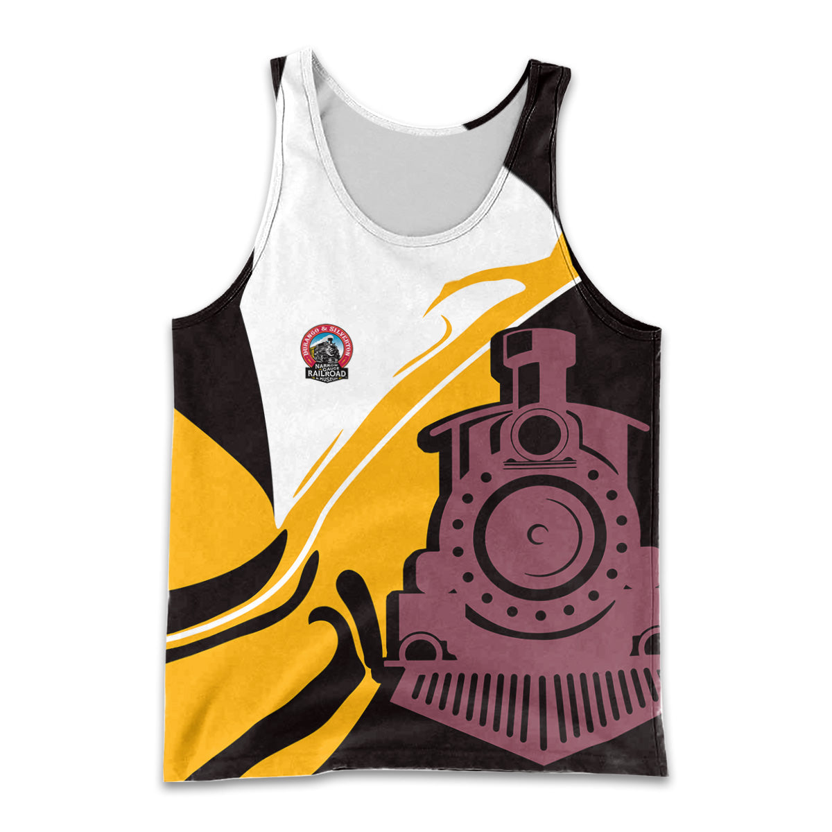 Railspirit Personalized Durango And Silverton Narrow Gauge Railroad Men Tank Top Flame-Inspired Style Shirt Gift Idea For Train Lovers