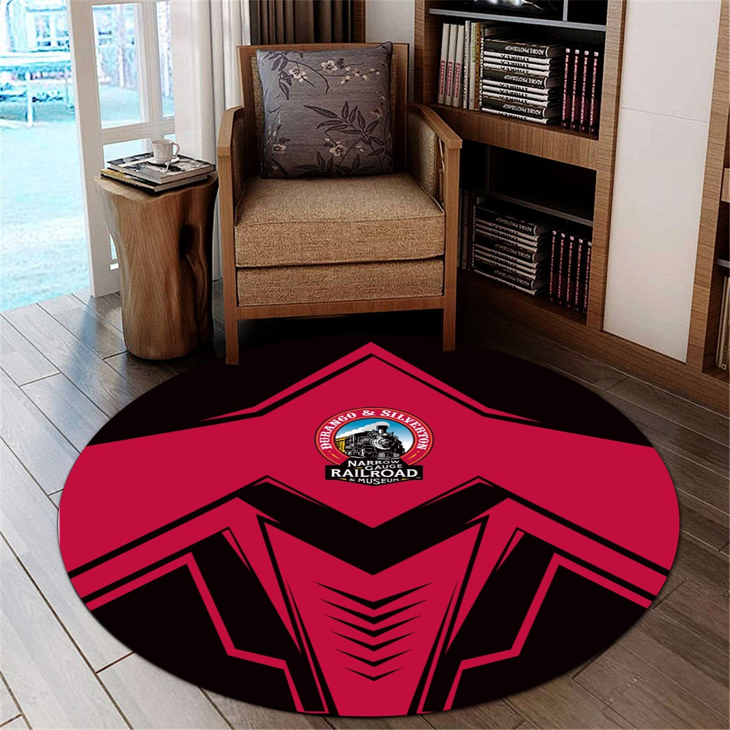 Railspirit Durango And Silverton Narrow Gauge Railroad Round Mat Railway Trainspotter Style Mat Gift Idea For Foamers