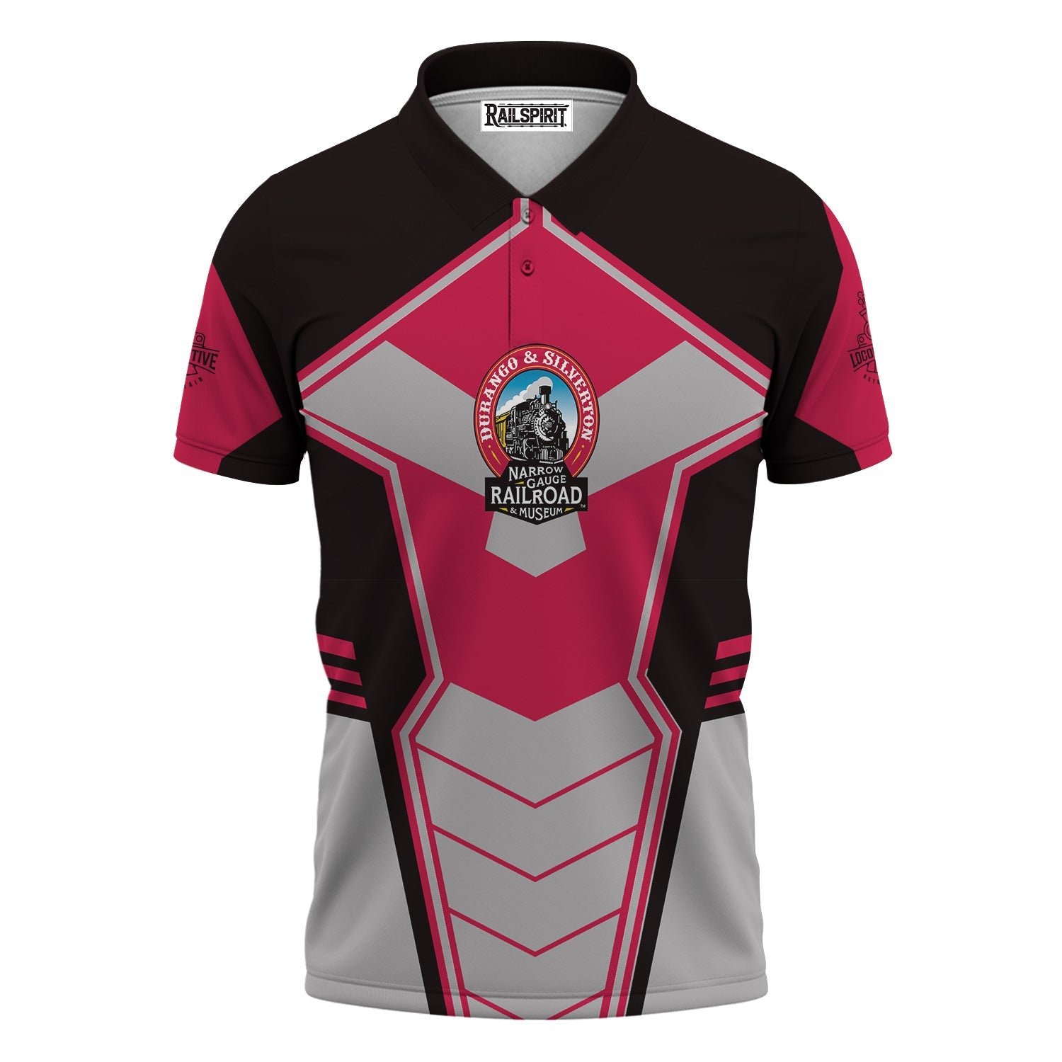 Railspirit Personalized Durango And Silverton Narrow Gauge Railroad Polo Shirt Engine-Inspired Style Train Shirt for Railroad Fanatic