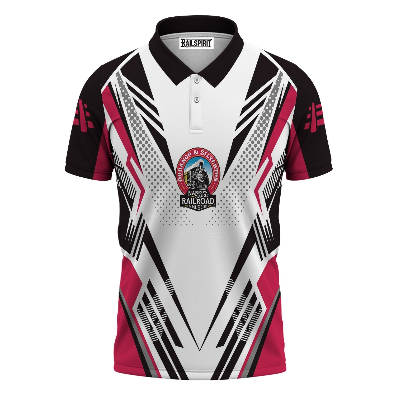 Railspirit Personalized Durango And Silverton Narrow Gauge Railroad Polo Shirt Railroad Tribute Design Train Shirt for Train Lovers