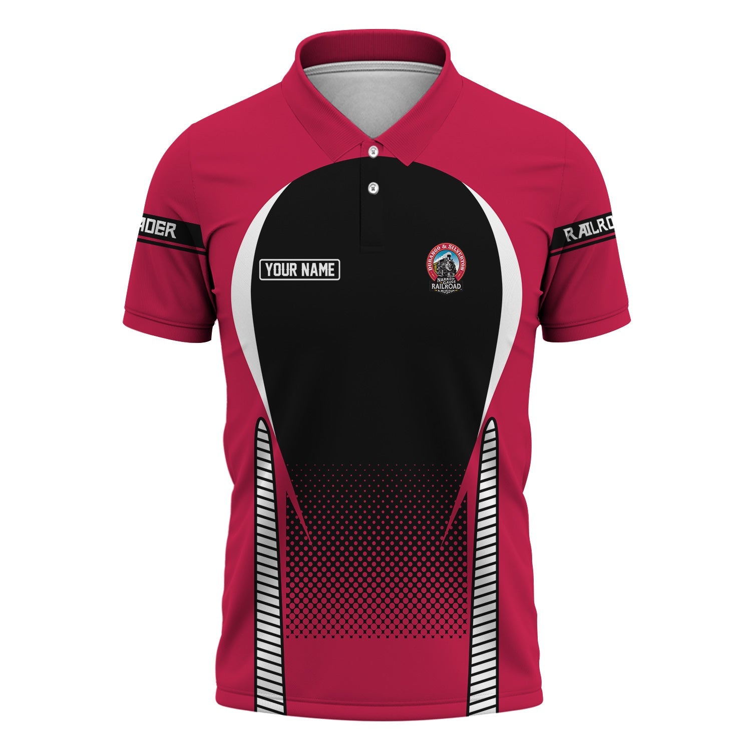 Railspirit Personalized Durango And Silverton Narrow Gauge Railroad Polo Shirt Stress Is Caused By Not Having Enough Trains Shirt All Over Print