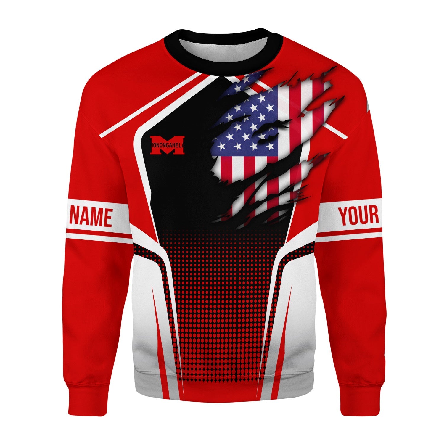 Railspirit Personalized Monongahela Railroad Sweatshirt American Eagle Vintage Train Shirt