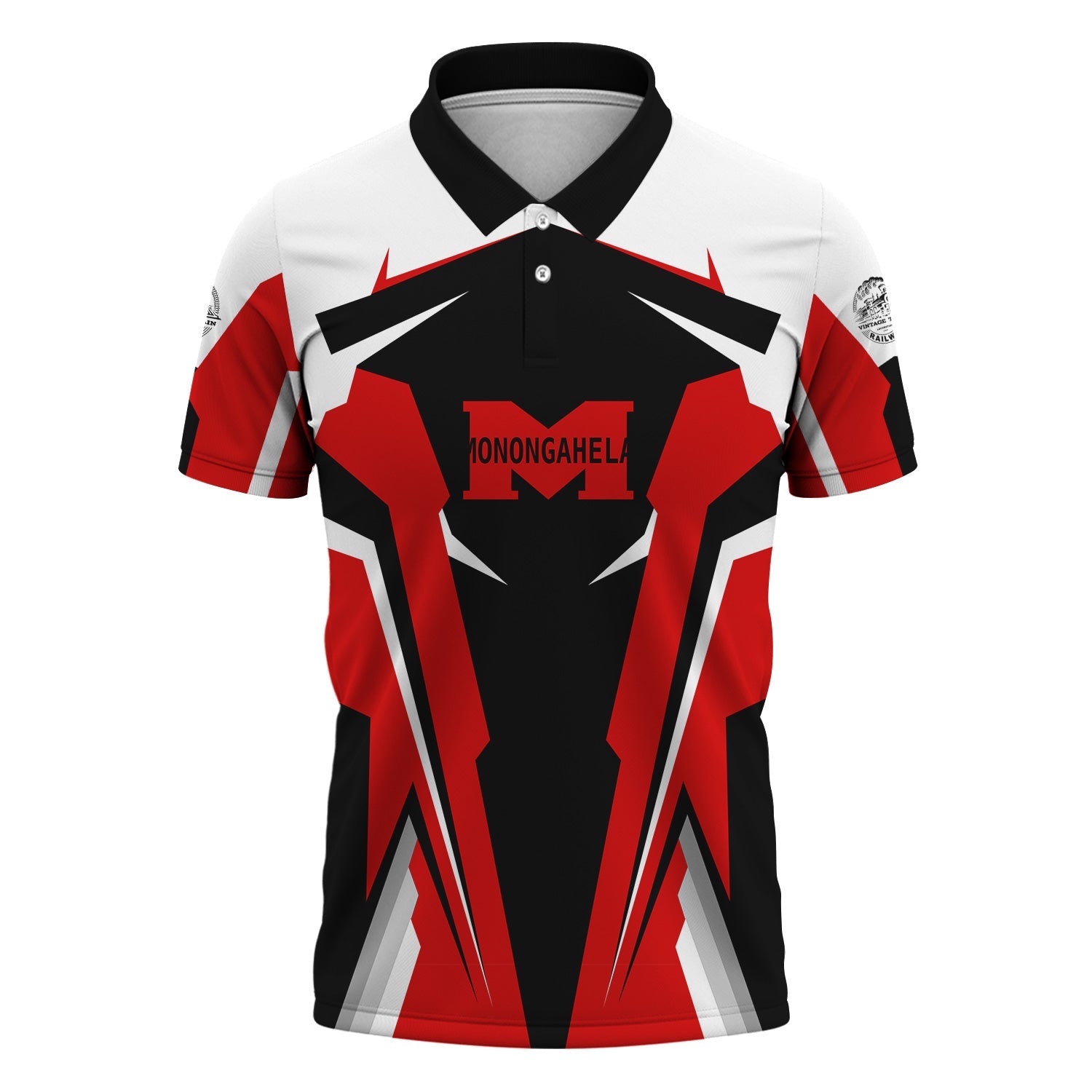 Railspirit Personalized Monongahela Railroad Polo Shirt Strong Line Style Train Unisex Shirt All Over Print
