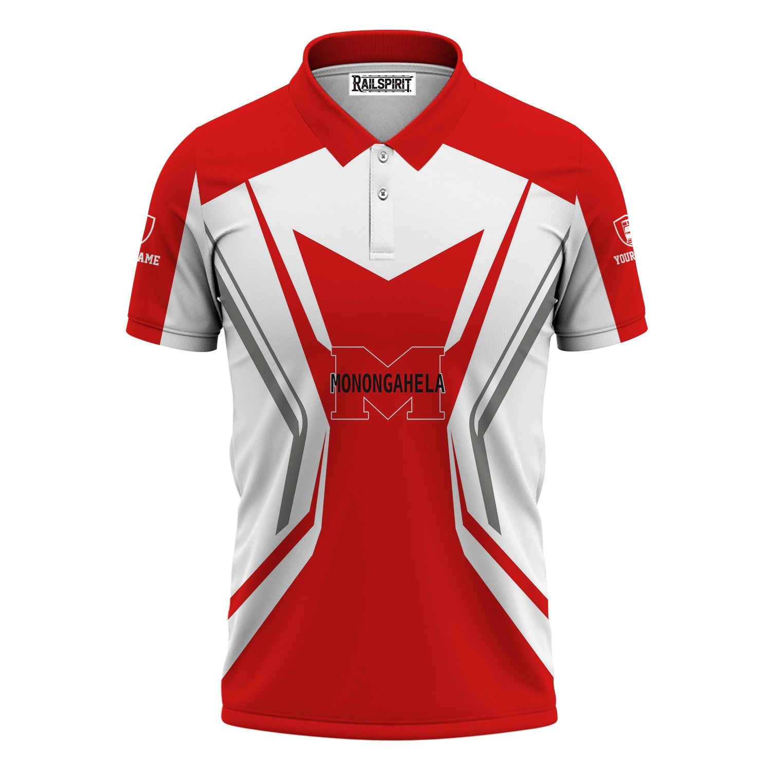 Railspirit Personalized Monongahela Railroad Polo Shirt Unique Style with Custom Job Train Shirt