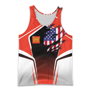 Railspirit Personalized Strasburg Railroad Men Tank Top American Eagle Vintage Train Shirt