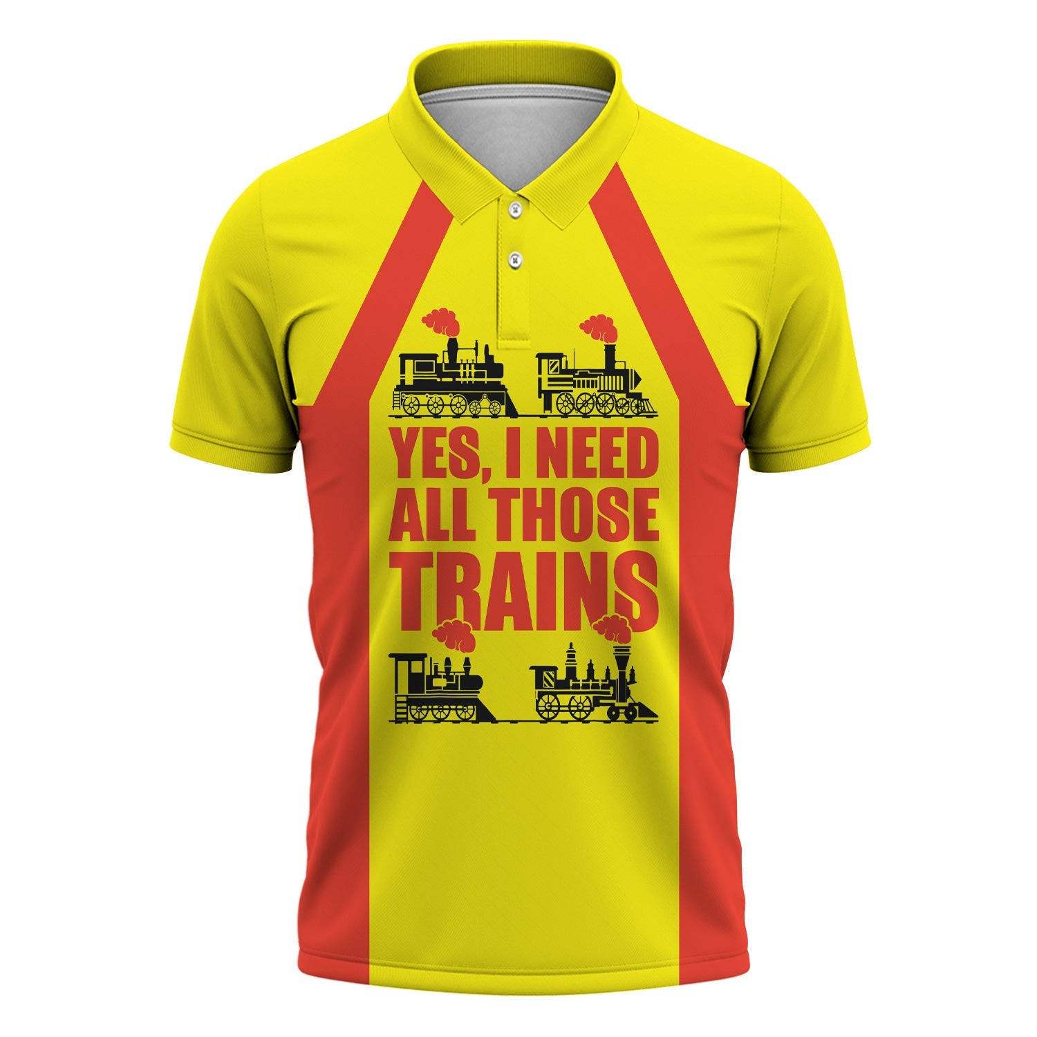 Railspirit Custom Name Strasburg Railroad Polo Shirt Yes I Need All Those Train Printed Shirt