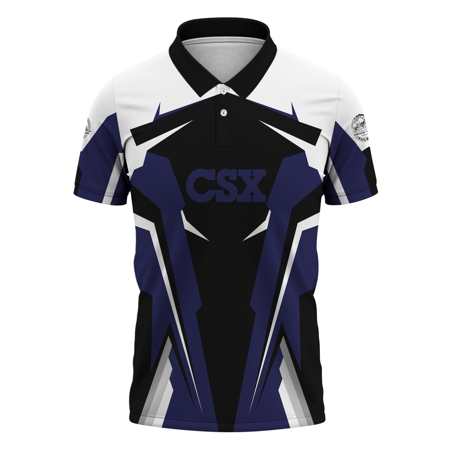 Railspirit Personalized CSX Transportation Railroad Polo Shirt Strong Line Style Train Unisex Shirt All Over Print