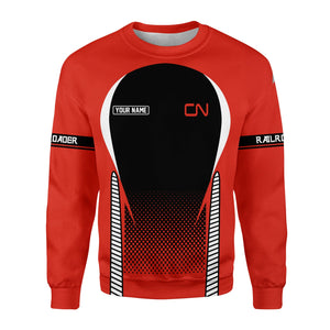 Railspirit Personalized Canadian National Railroad Sweatshirt Stress Is Caused By Not Having Enough Trains Shirt All Over Print Shirt