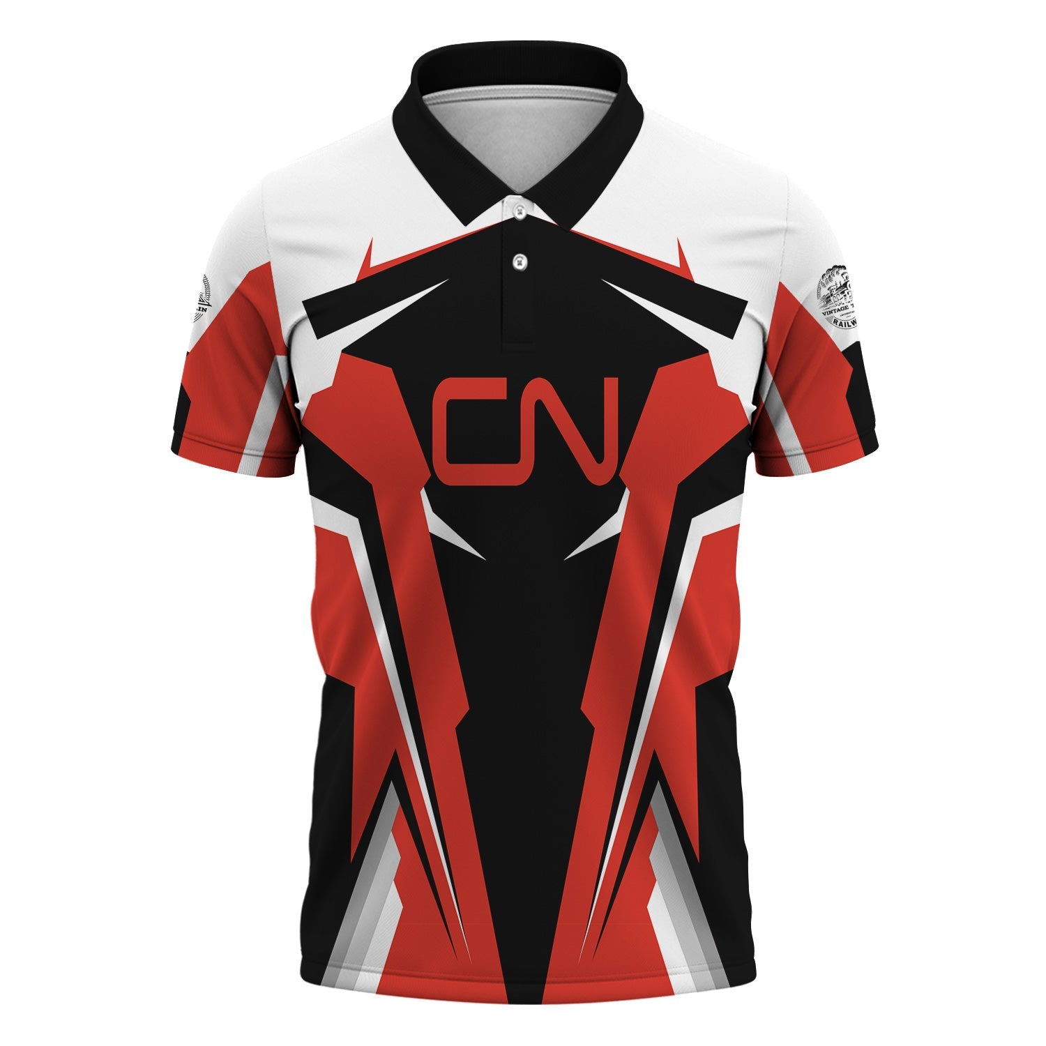 Railspirit Personalized Canadian National Railroad Polo Shirt Strong Line Style Train Unisex Shirt All Over Print