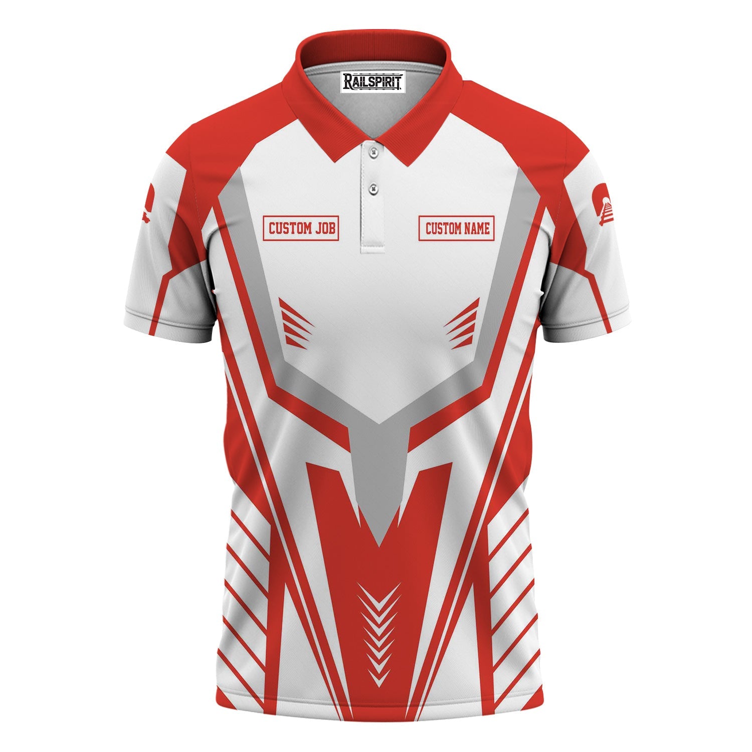 Railspirit Personalized Canadian National Railroad Polo Shirt Workwear-Inspired with Custom Position Train Shirt