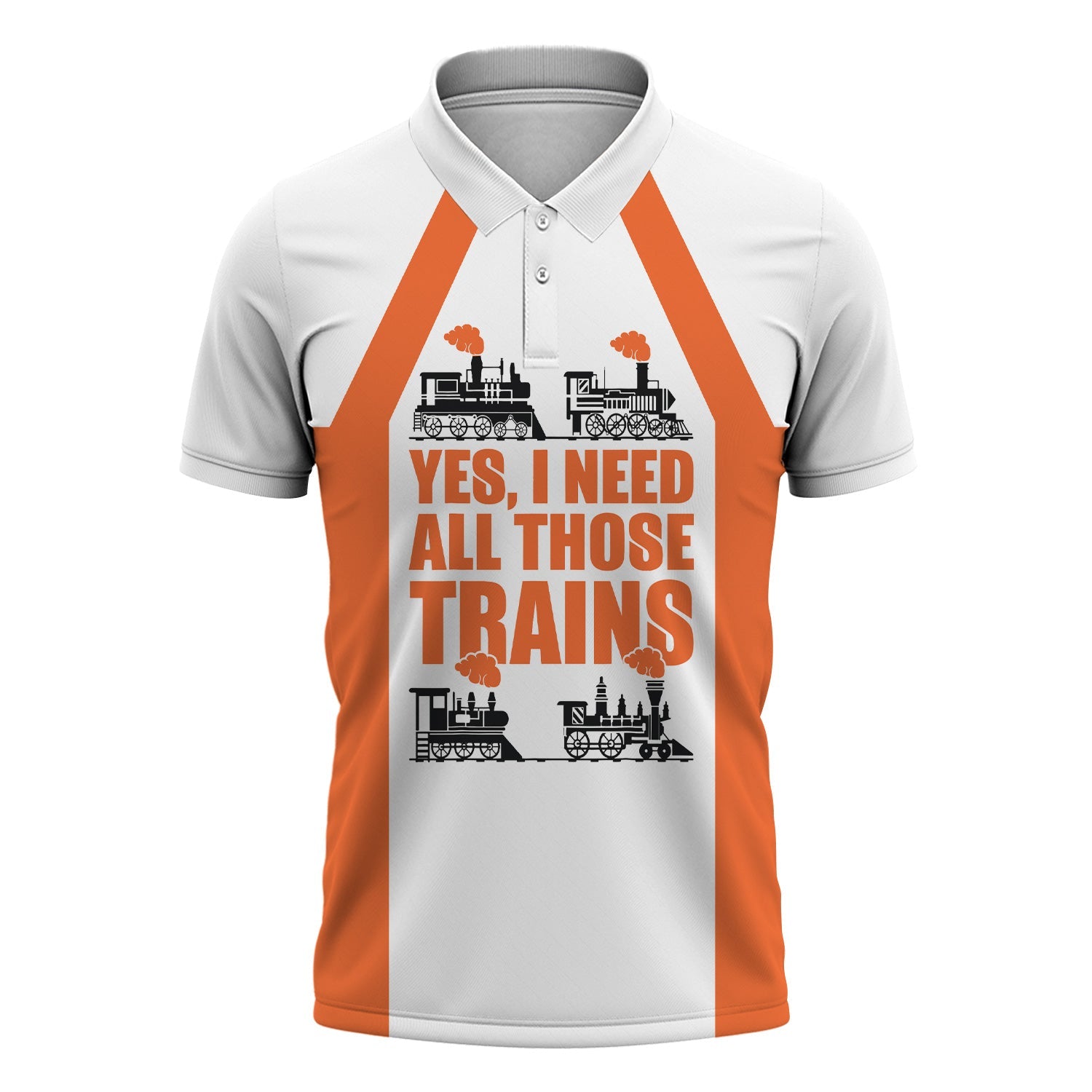 Railspirit Custom Name Wheeling And Lake Erie Railroad Polo Shirt Yes I Need All Those Train Printed Shirt