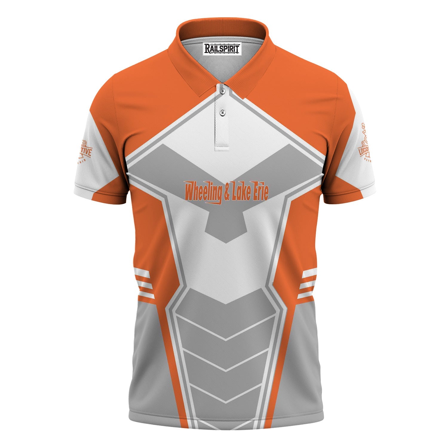 Railspirit Personalized Wheeling And Lake Erie Railroad Polo Shirt Engine-Inspired Style Train Shirt for Railroad Fanatic