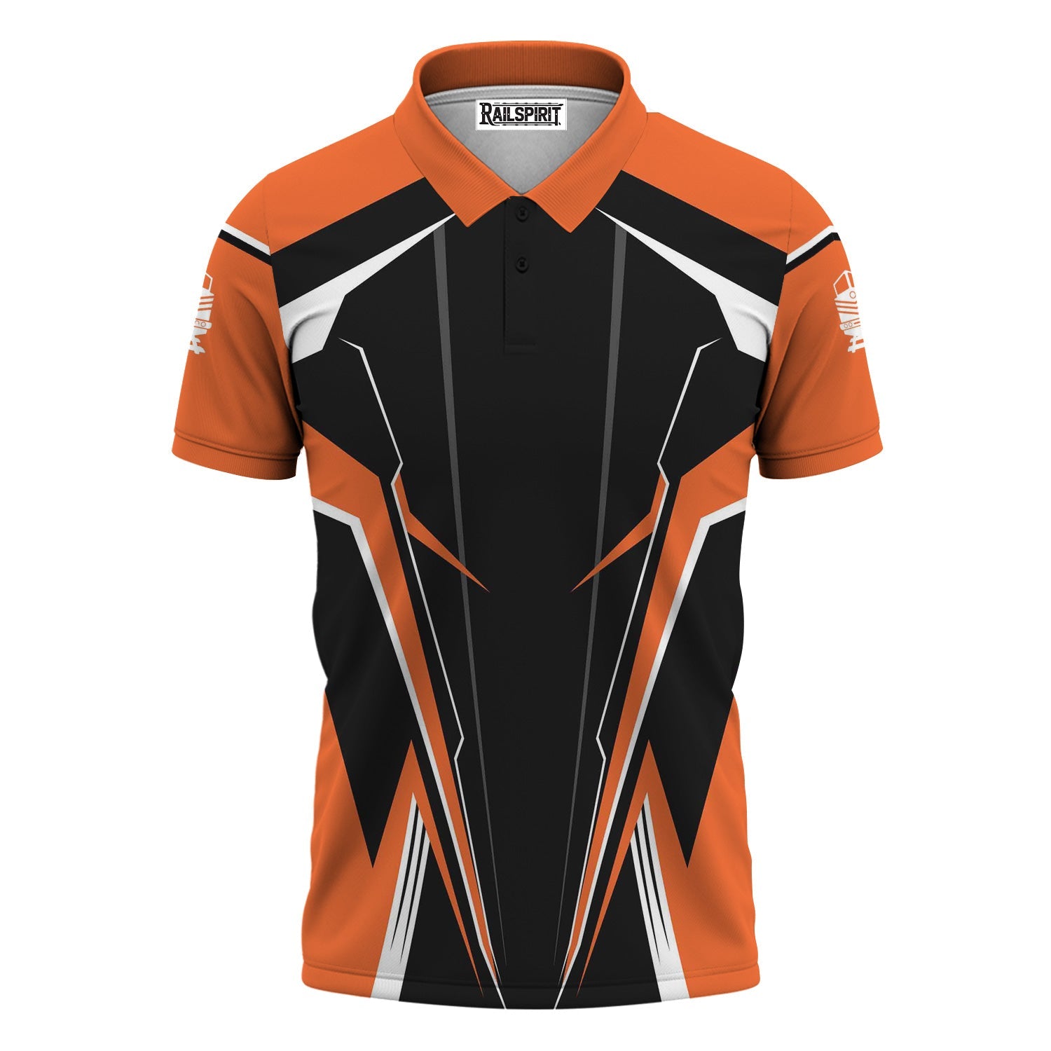 Railspirit Personalized Wheeling And Lake Erie Railroad Polo Shirt Lightning-Edge Design Train Shirt For Railroad Lovers