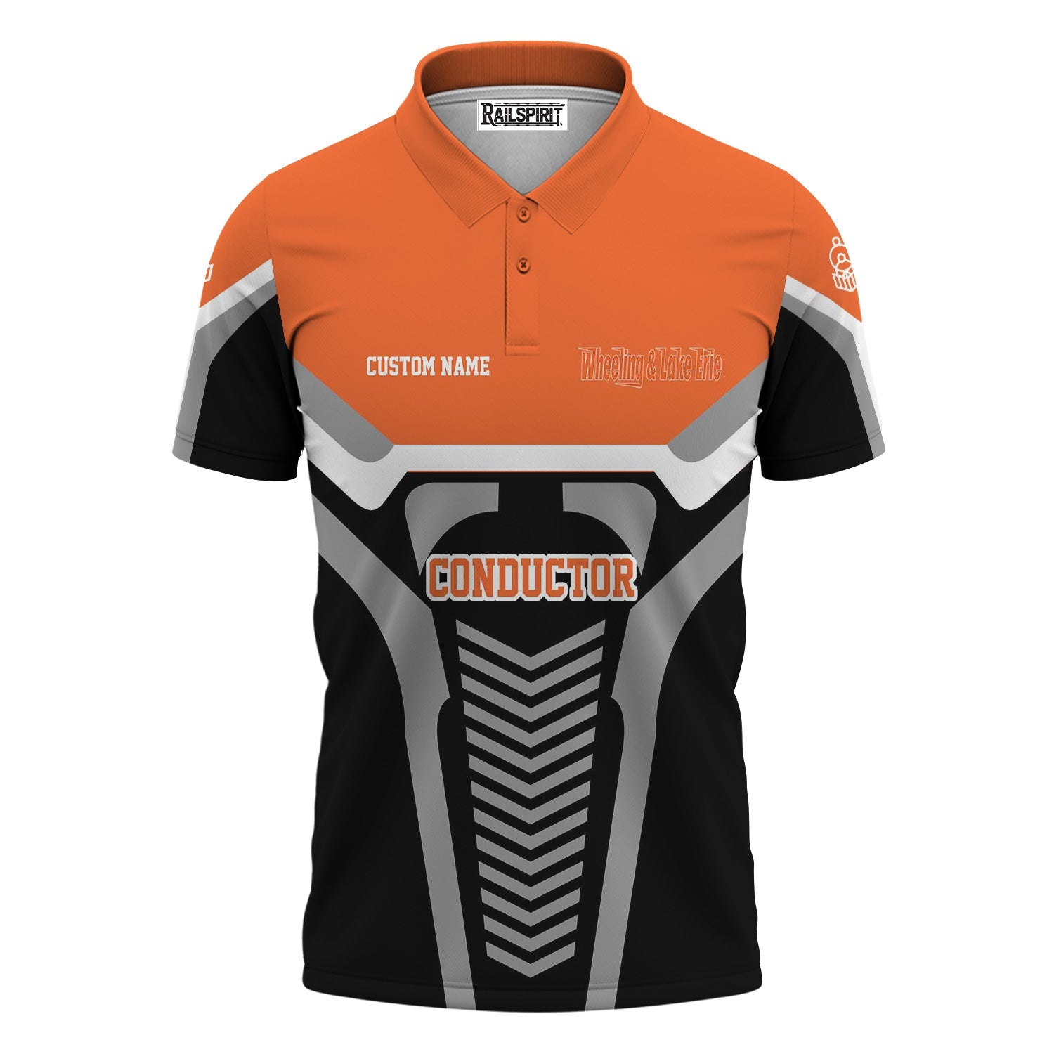 Railspirit Personalized Wheeling And Lake Erie Railroad Polo Shirt Track-Inspired with Custom Job Position  Train Shirt