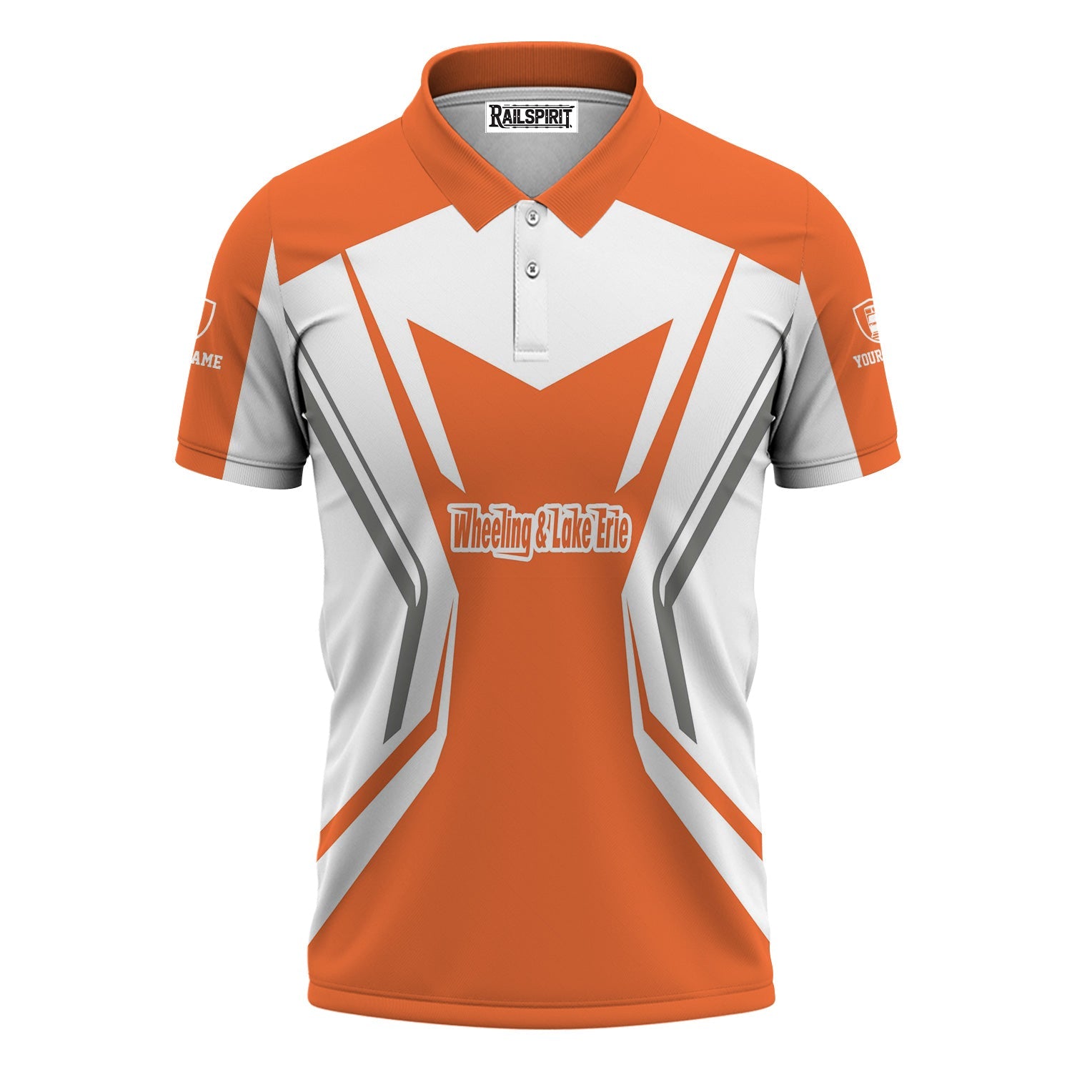 Railspirit Personalized Wheeling And Lake Erie Railroad Polo Shirt Unique Style with Custom Job Train Shirt