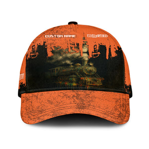 Railspirit Personalized Wheeling And Lake Erie Railroad Classic Cap Vintage Train Art Style Cap For Locomotive Fans