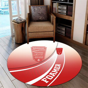Railspirit Bangor And Aroostook Railroad Round Mat Railway-Themed Style Mat Gift Idea For Trainspotter