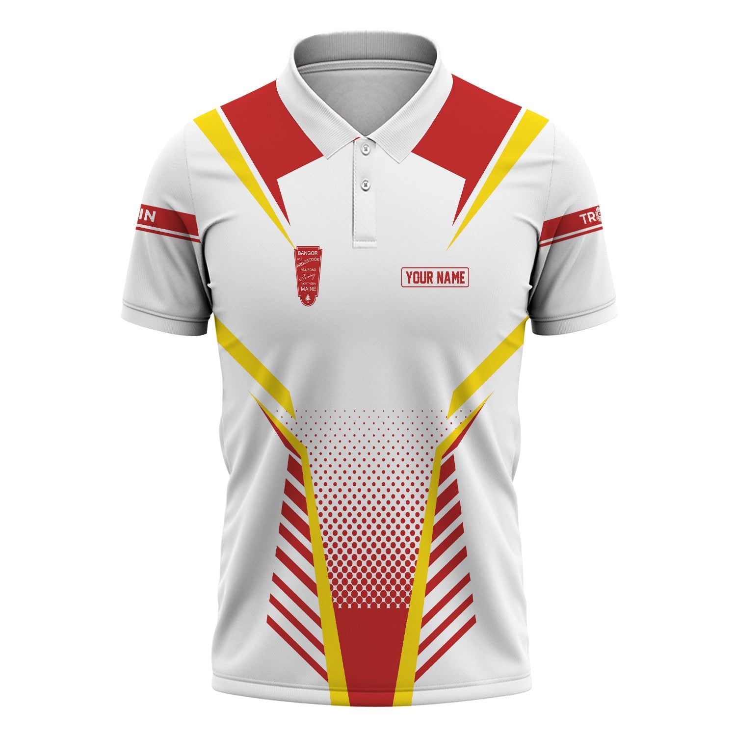 Railspirit Personalized Bangor And Aroostook Railroad Polo Shirt Unisex Train Shirt All Over Print