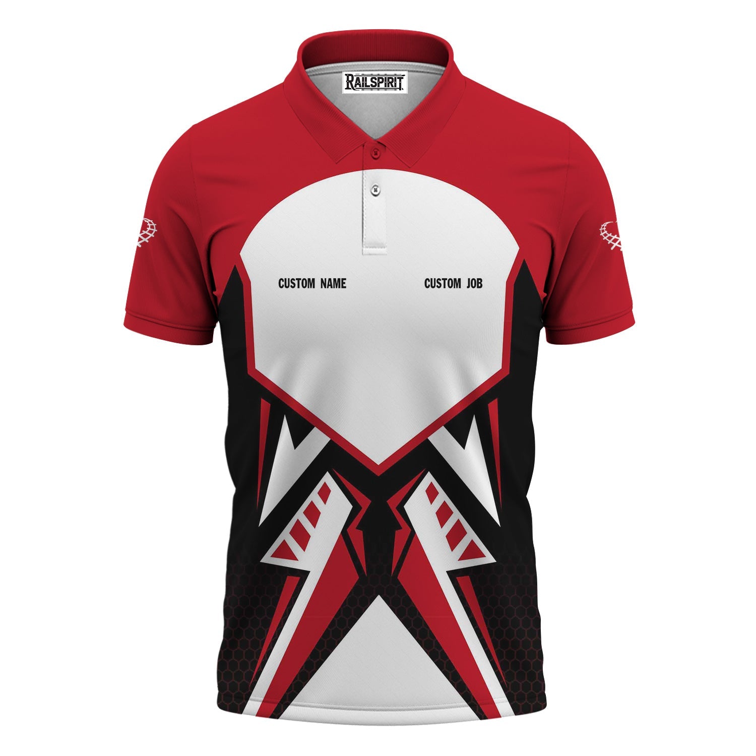 Railspirit Personalized Green Bay & Western Railroad Polo Shirt Vibriant Style with Custom Position Train Shirt