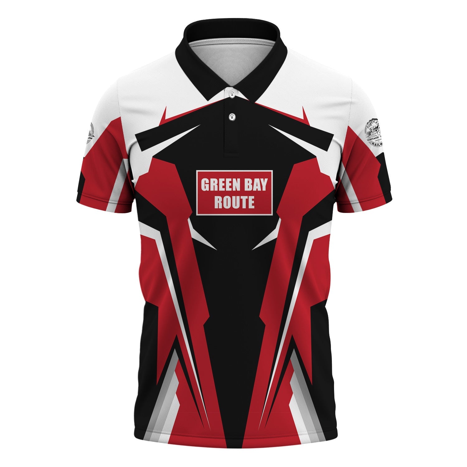 Railspirit Personalized Green Bay & Western Railroad Polo Shirt Strong Line Style Train Unisex Shirt All Over Print