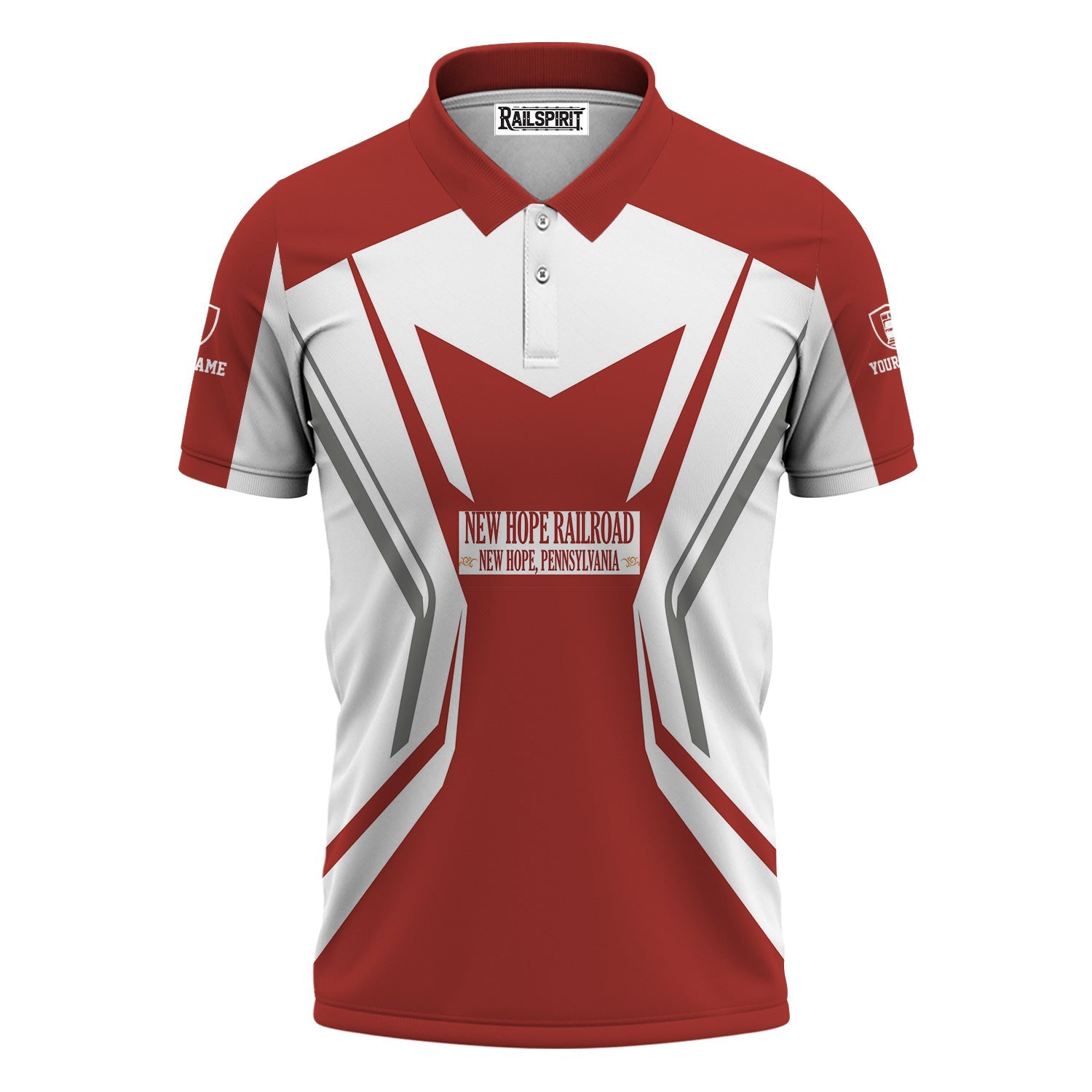 Railspirit Personalized New Hope Railroad Polo Shirt Unique Style with Custom Job Train Shirt