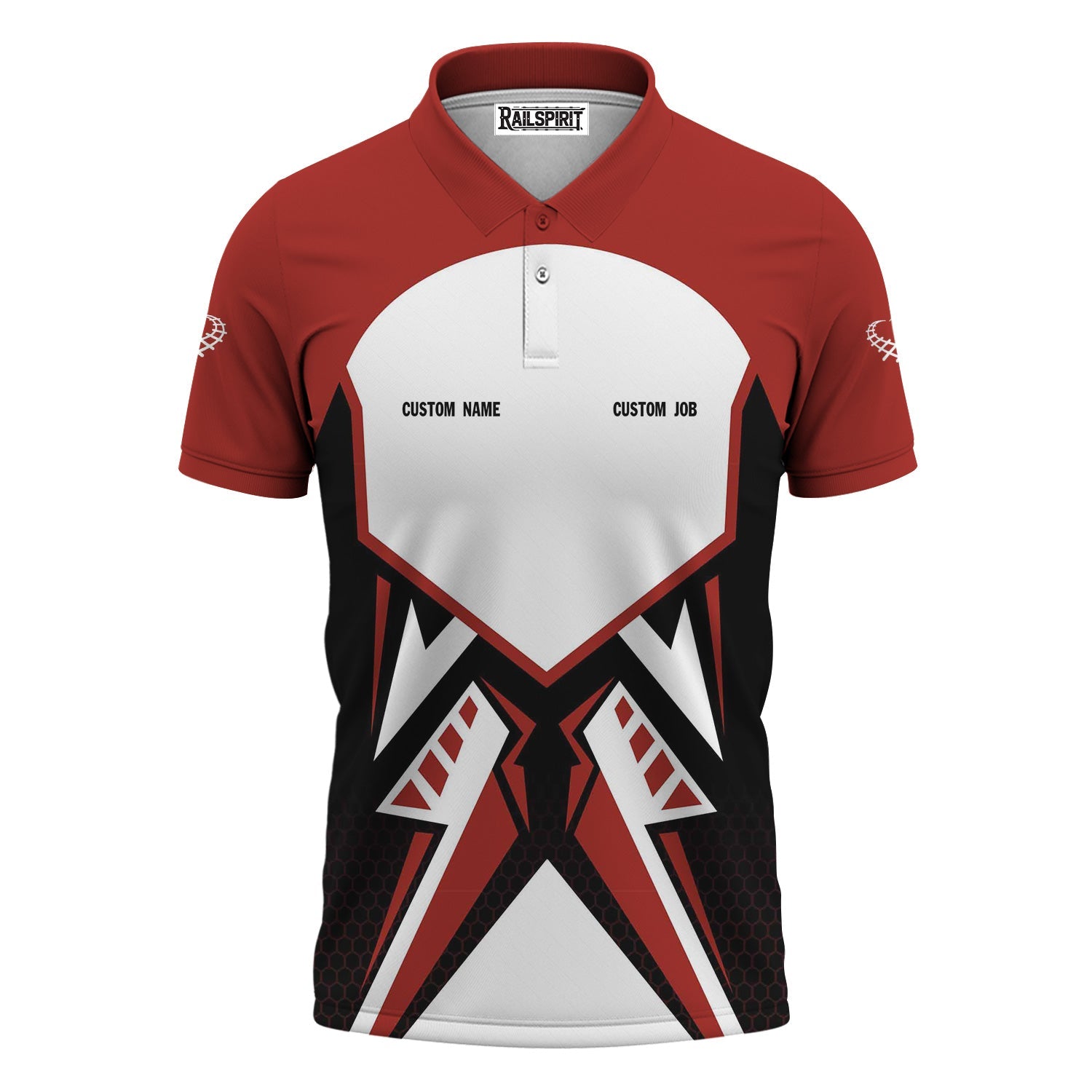 Railspirit Personalized New Hope Railroad Polo Shirt Vibriant Style with Custom Position Train Shirt