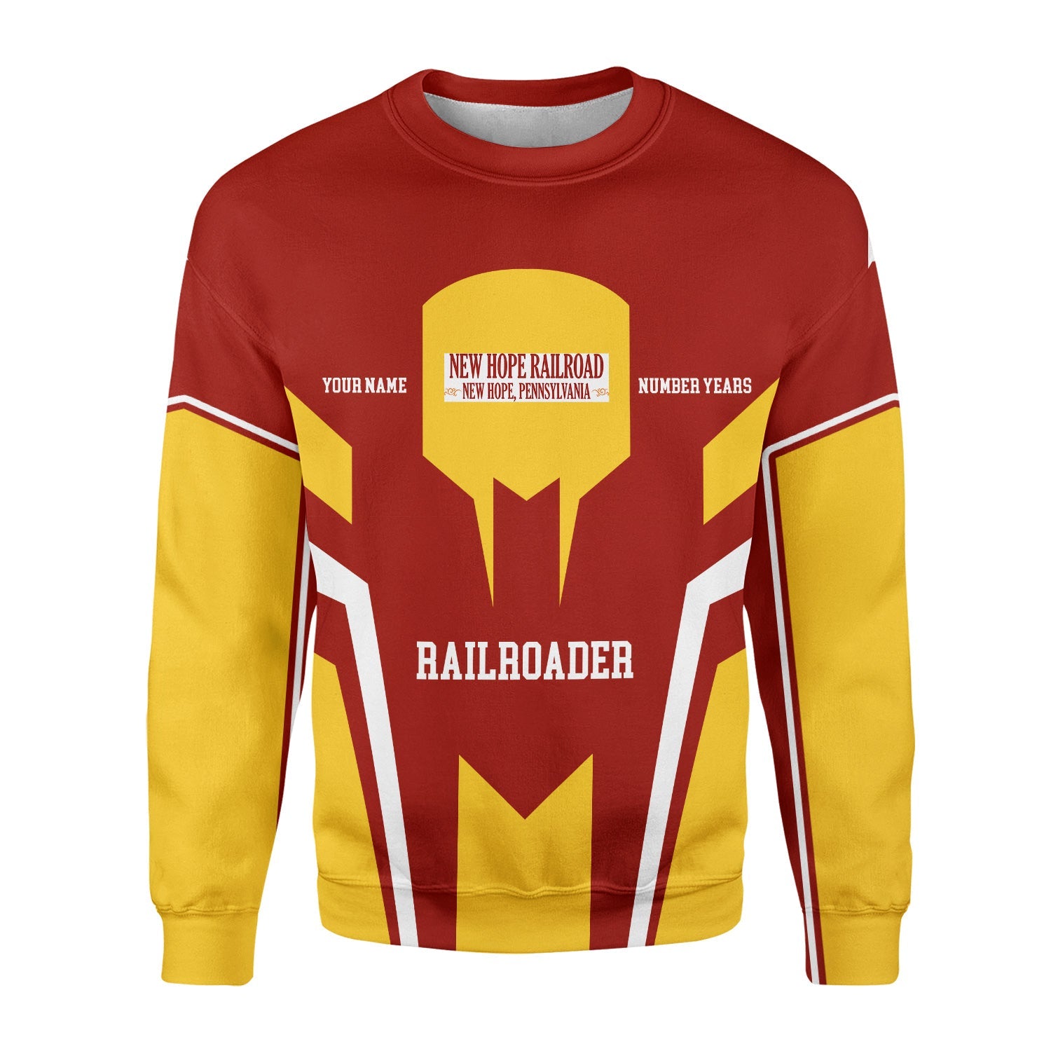 Railspirit Personalized New Hope Railroad Sweatshirt Custom Year Railroader Shirt Gift Idea For Train Lover