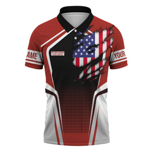 Railspirit Personalized New Hope Railroad Polo Shirt American Eagle Vintage Train Shirt