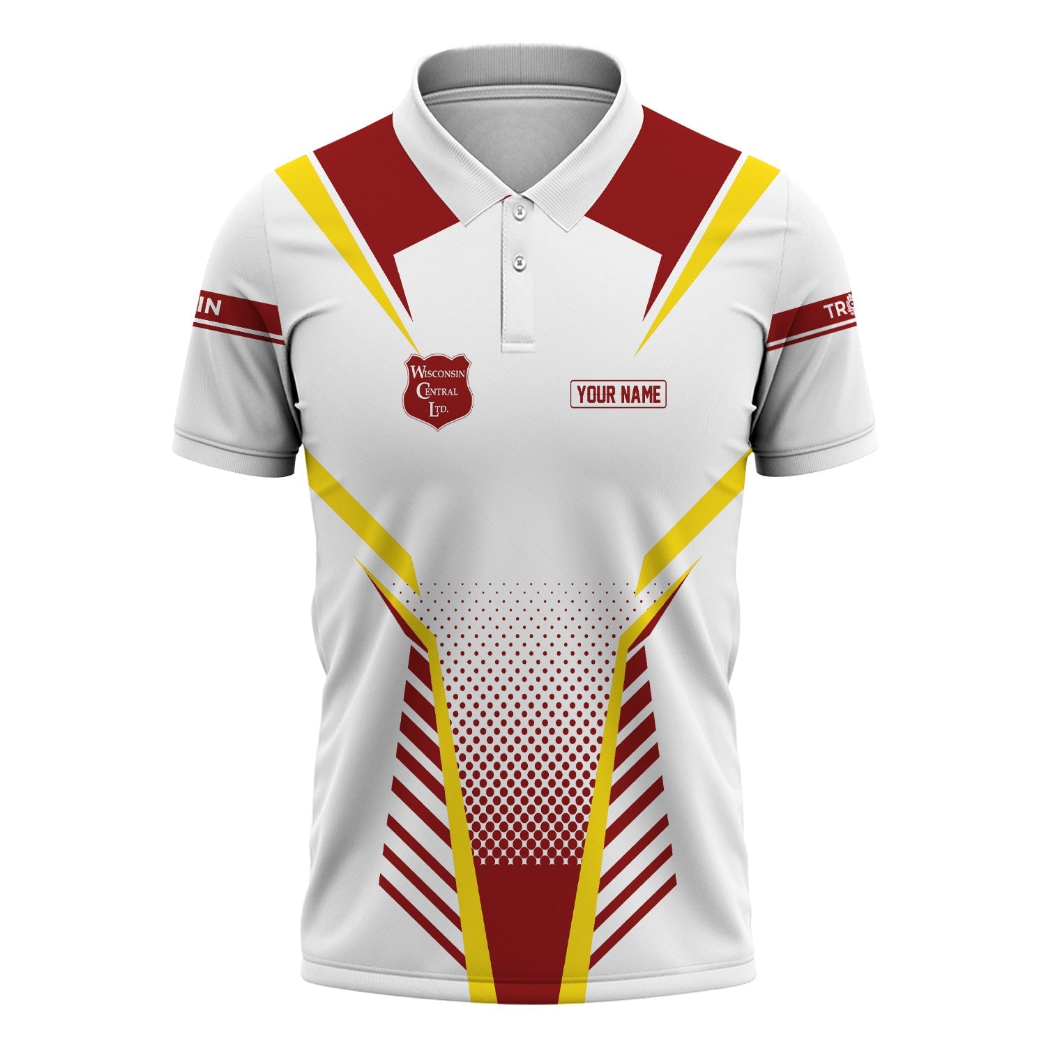 Railspirit Personalized Wisconsin Central Ltd Railroad Polo Shirt Unisex Train Shirt All Over Print