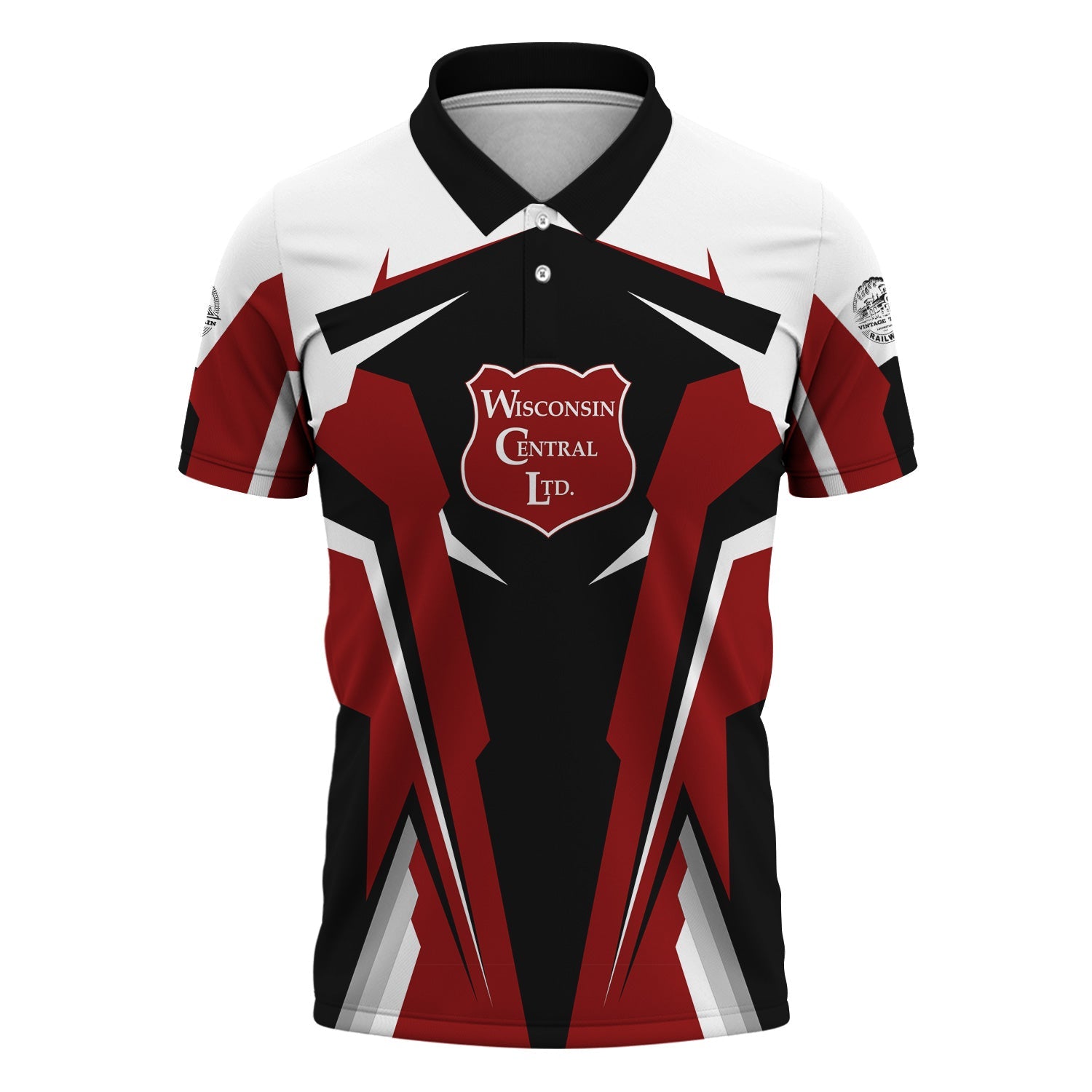 Railspirit Personalized Wisconsin Central Ltd Railroad Polo Shirt Strong Line Style Train Unisex Shirt All Over Print