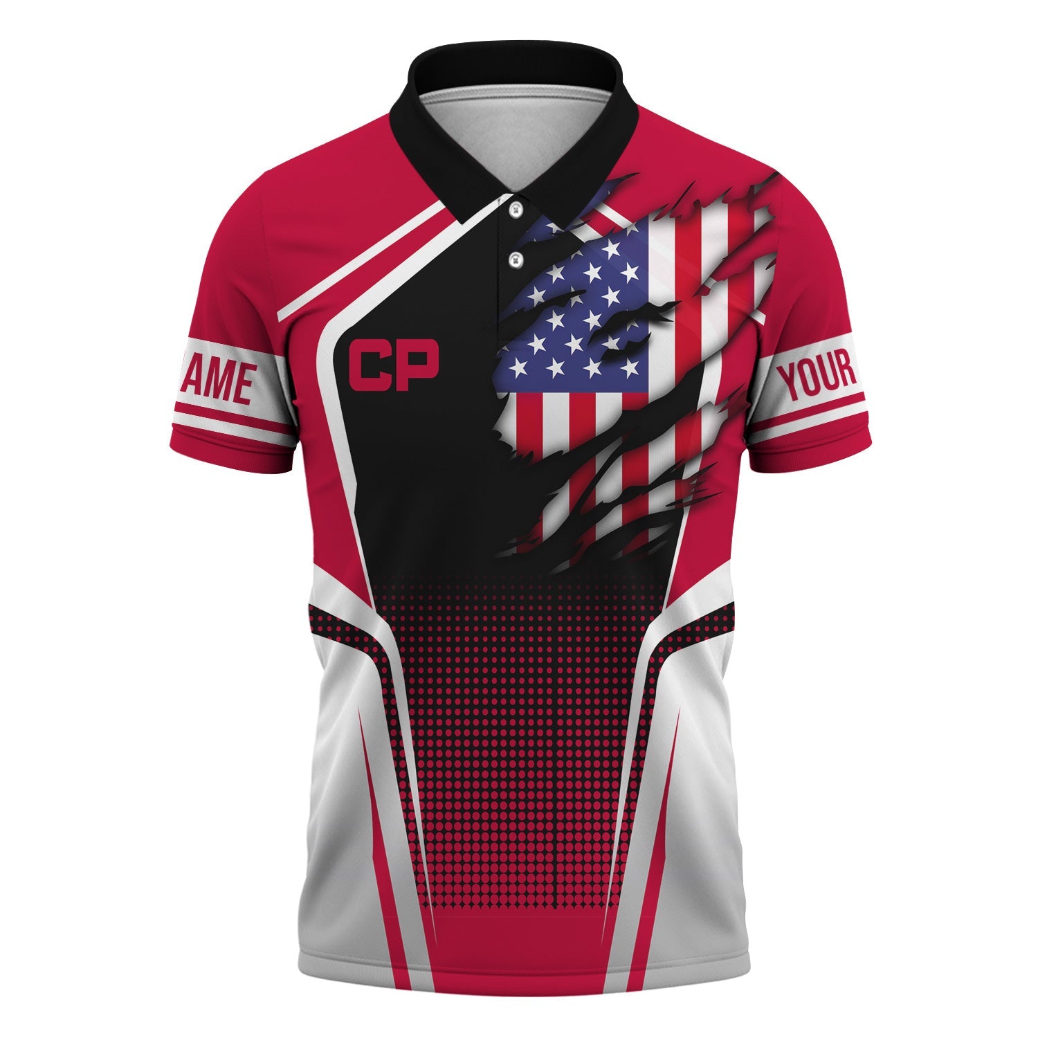 Railspirit Personalized Canadian Pacific Railroad Polo Shirt American Eagle Vintage Train Shirt