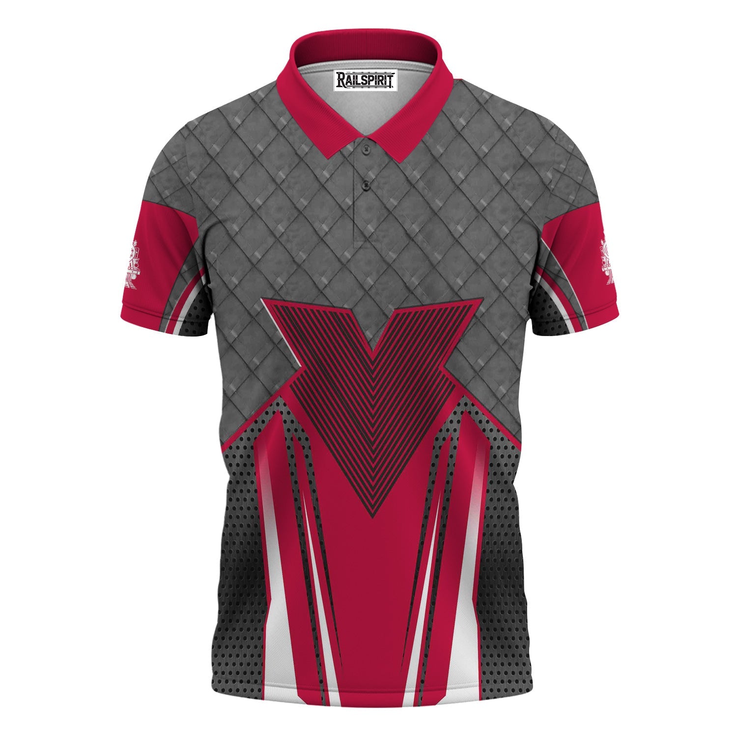 Railspirit Personalized Canadian Pacific Railroad Polo Shirt Rugged Steel Vibes Train Shirt All Over Print