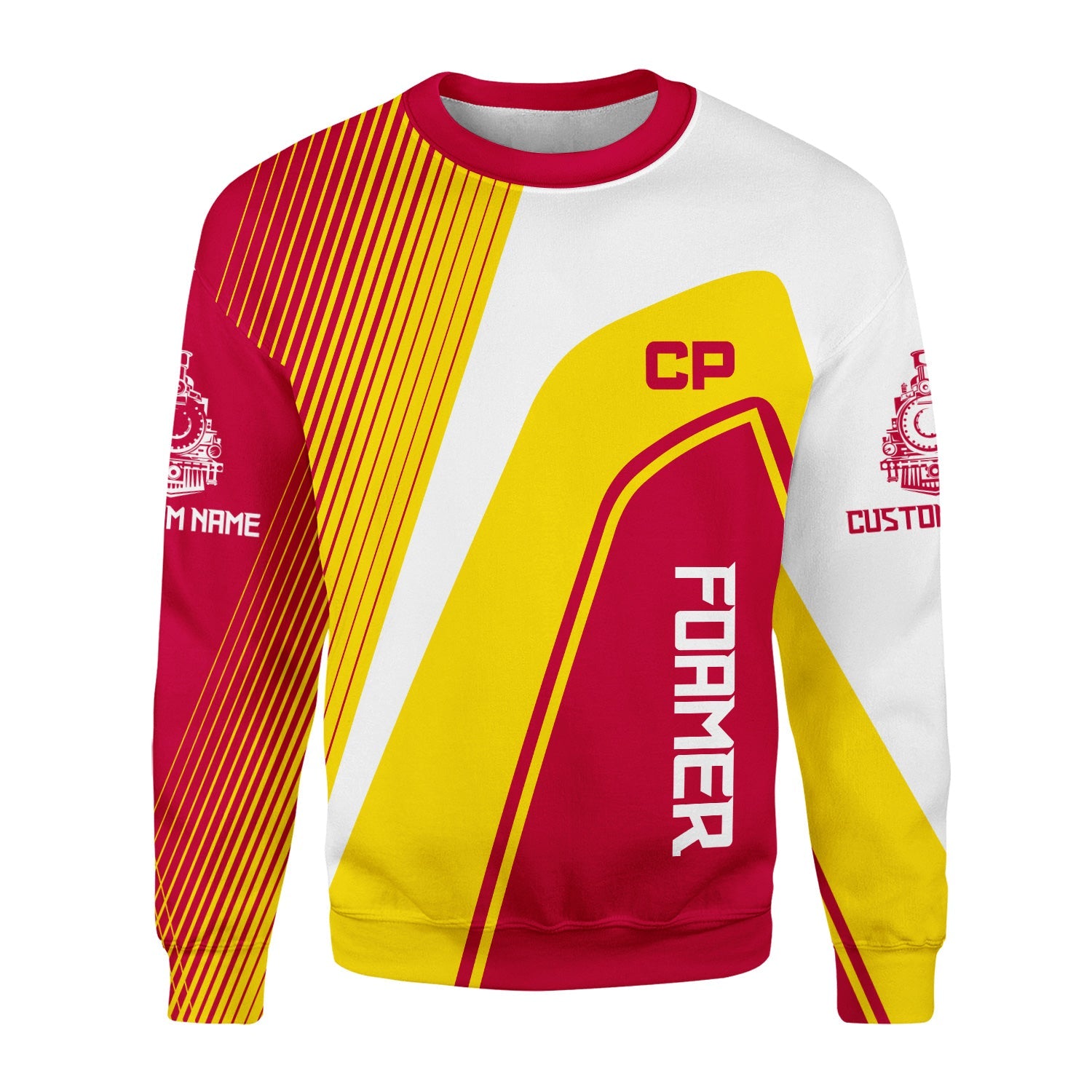 Railspirit Personalized Canadian Pacific Railroad Sweatshirt Vibrant Striking Style Shirt For Rail Enthusiasts