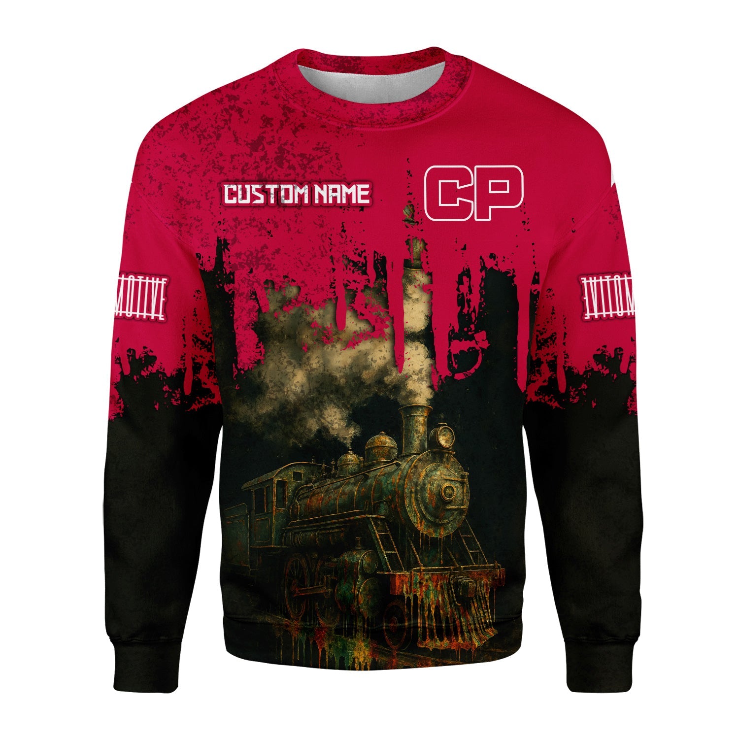 Railspirit Personalized Canadian Pacific Railroad Sweatshirt Vintage Train Art Style Shirt For Locomotive Fans