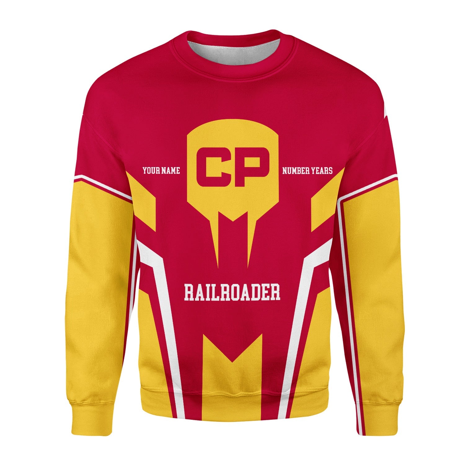 Railspirit Personalized Canadian Pacific Railroad Sweatshirt Custom Year Railroader Shirt Gift Idea For Train Lover