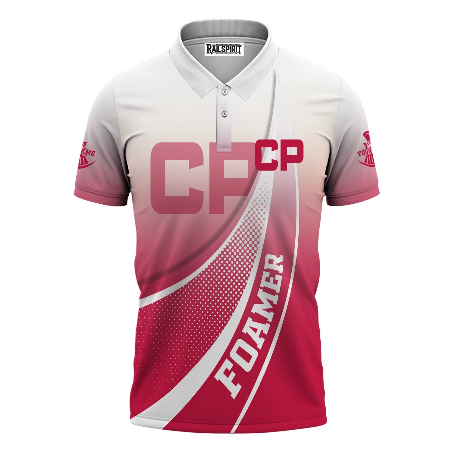 Railspirit Personalized Canadian Pacific Railroad Polo Shirt Railway-Themed Style Shirt Gift Idea For Trainspotter