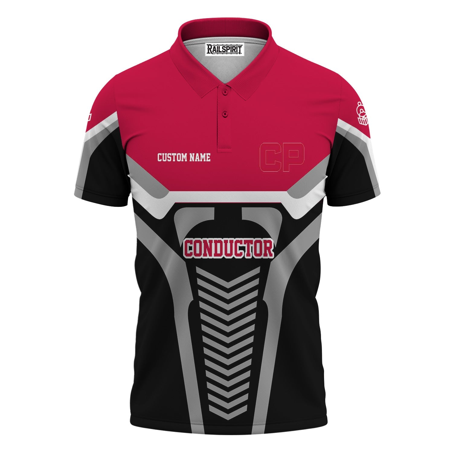 Railspirit Personalized Canadian Pacific Railroad Polo Shirt Track-Inspired with Custom Job Position  Train Shirt
