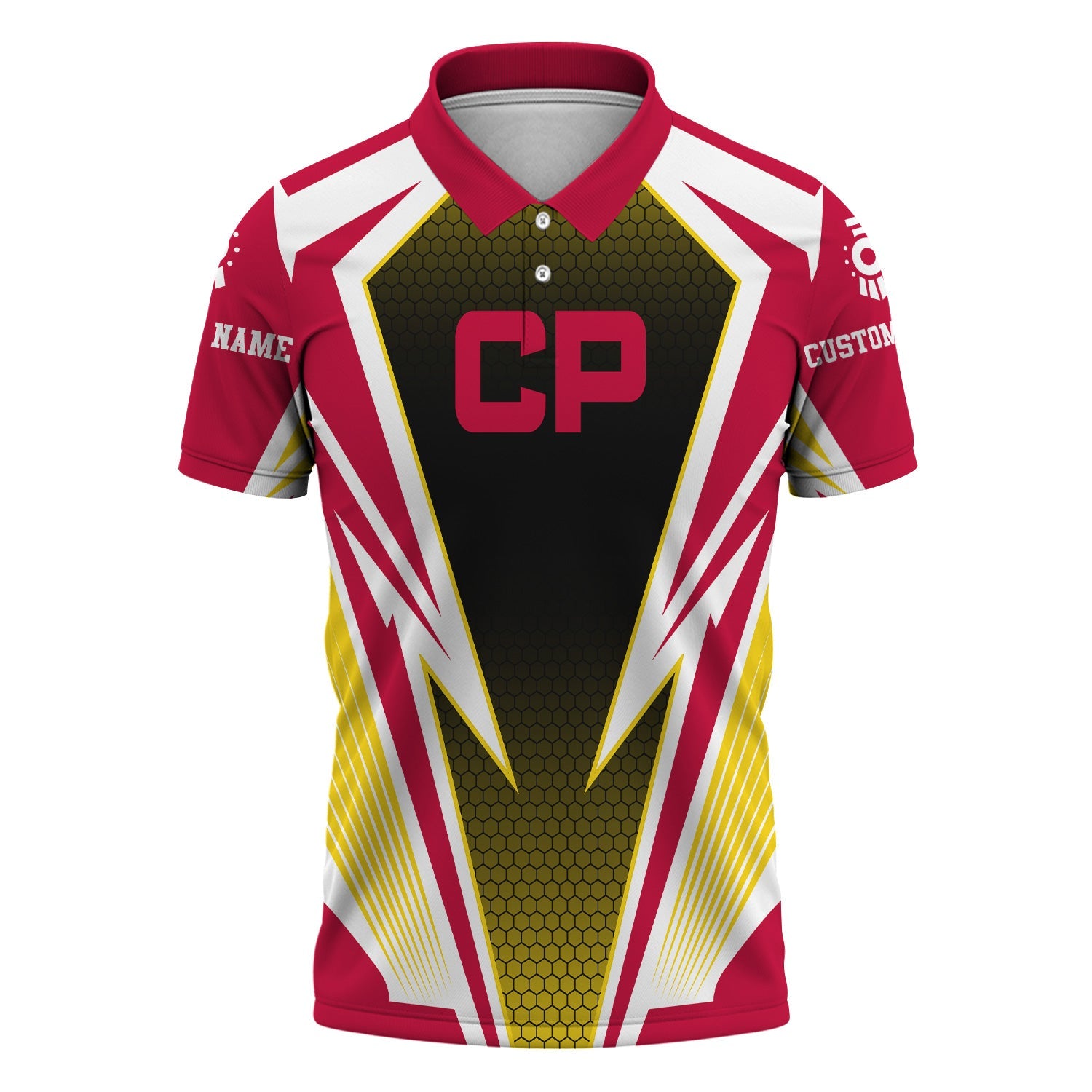 Railspirit Personalized Canadian Pacific Railroad Polo Shirt Lightning Graphic Style Shirt Gift Idea For Train Lover